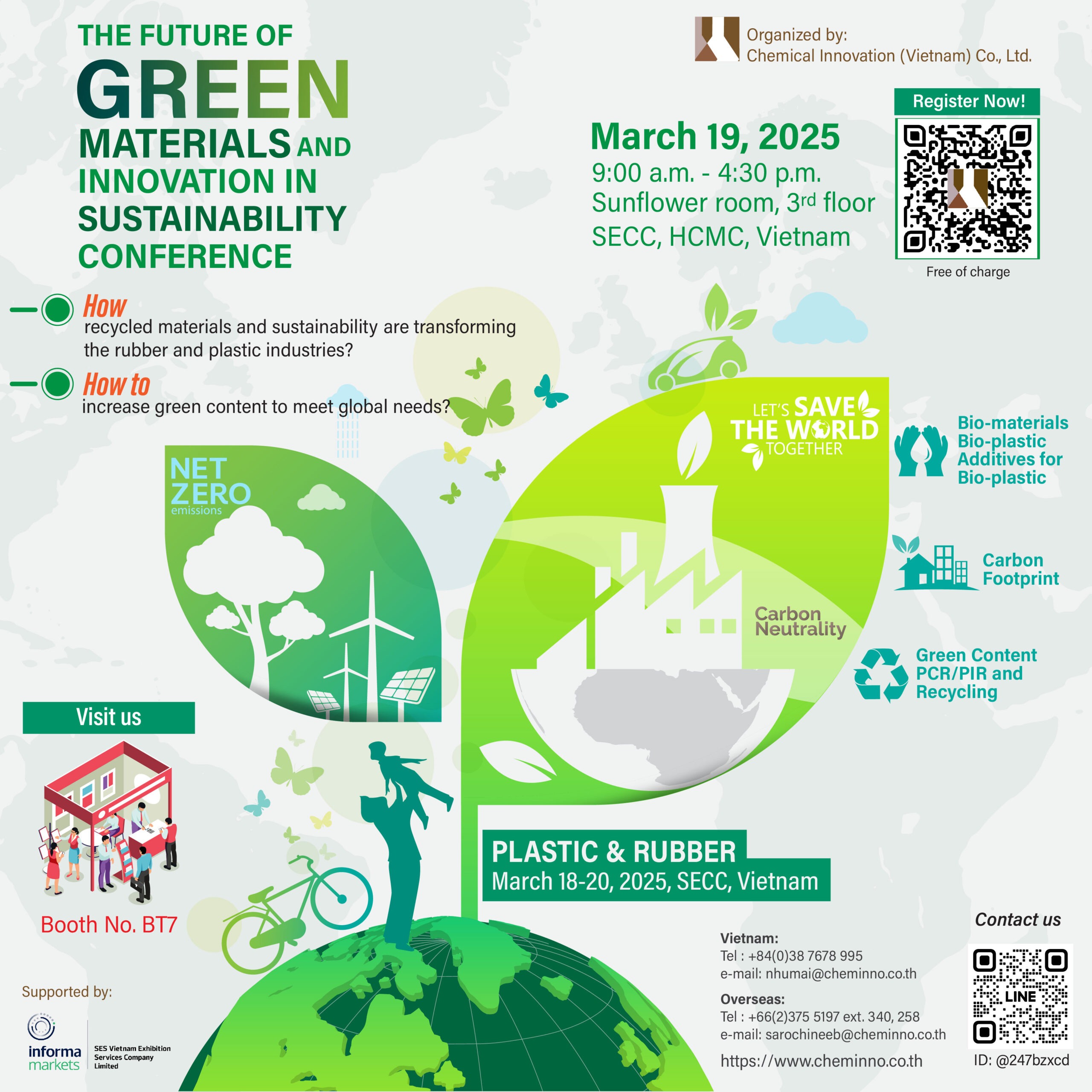 กลุ่มบริษัทอินโนเวชั่นร่วมโชว์นวัตกรรม Green Content ในงาน Plastic & Rubber Vietnam 2025